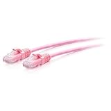 C2G Cable Ethernet ultrafino (3 m) CAT6A extraflexible, color rosa