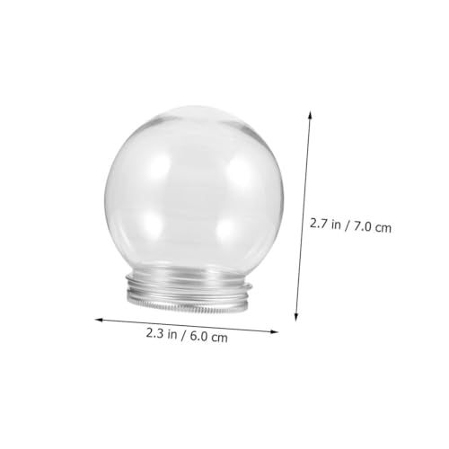 Esferas de plástico de 150ml con tapa para rellenar y decorar en Navidad 8