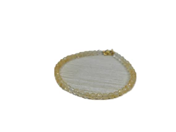Bracelet perles quartz citron 4mm à porter au quotidien ou pour sublimer vos soirées
