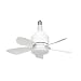 Imagen de Orbegozo CP 152038 Ventilador de techo E27 40 cm 15W DC 3 velocidades silencioso mando a distancia LED 10W 900 lm 3000-6000K brillo y color regulable instalación techo o bombilla estándar