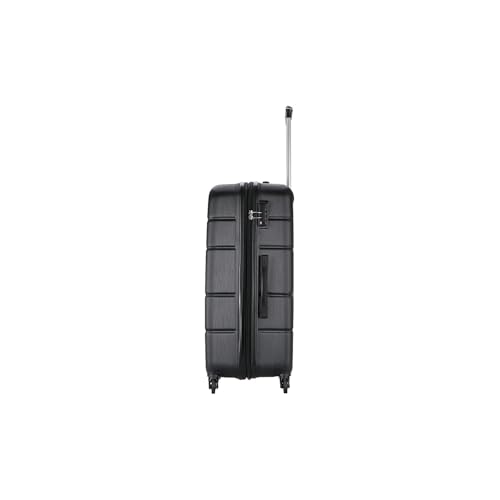 DUKAP RODEZ Plastic 4-Wheel Spinner Luggage, Black (DKROD00L-BLK)3