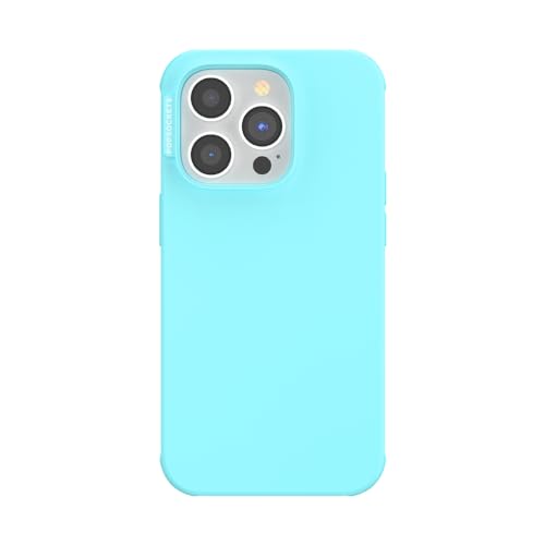 Image of POPSOCKETS iPhone 14 Pro Case Compatible with MagSafe, Phone Case for iPhone 14 Pro, Wireless Charging Compatible, Case Only - Butterfly Pea Blue