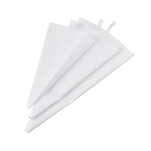Voarge - Set di sac à poche da pasticciere professionali, 3 dimensioni, riutilizzabili, in silicone, per decorazioni, cupcake, muffin, matrimoni, torte