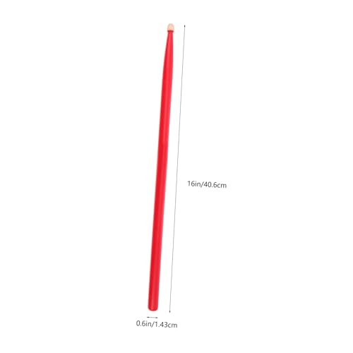 2 pares de baquetas de madera de arce rojas para percusión miniatura 2