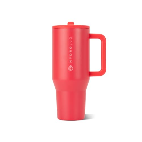 HydroJug Traveler 40oz Insulated Tumbler with Handle & Straw Fruit Punch
