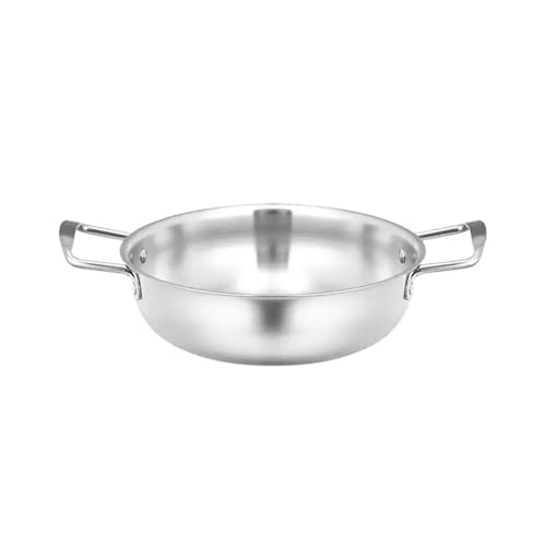 8個入りステンレス製インスタントラーメン鍋 一人用 小型シーフードイヤー 二重底 ドライスープ フラットガス 家庭用ホットプレート(19cm A)