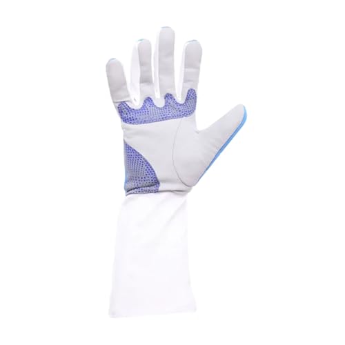 LXRHLIKG Guante de Entrenamiento de Esgrima Antideslizantes de Plástico Medio, Guantes de Esgrima de Fibra Transpirable, Equipo de Esgrima Protector para Florete de Espada(10)