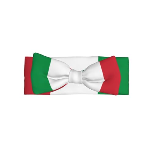 Italian flag Pattern Baby Bow Headband - Delicate Hair Accessories for Newborns, Infants, Toddlers - Skin-friendly Hairband