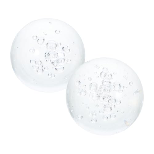 BESPORTBLE Confezione da 2 Calici in Cristallo Decorativi per Fontana Pesci Tavolo Meditazione Decorazioni per La Casa Sfere di Cristallo