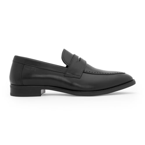 Image of Red Tape Men's Formal Shoes Teak Leather Round Toe Slipon Flexible Support