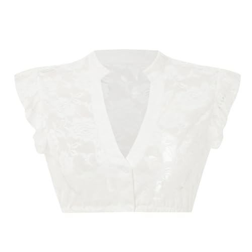 Camisa blanca con temática bávara de poliéster para disfraces de mujer 1