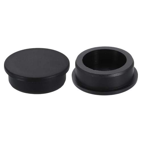 Image of uxcell 2Pcs Silicone Hole Plug, Waterproof Round Rubber Stoppers Bottle Seal Plugs Tube Pipe End Caps for 45mm /1.77 inch Hole for Bathtub Bottle, Black