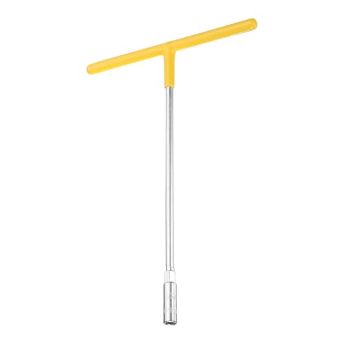 sourcing map T-Handle Metric Socket Wrench 8mm High Carbon Steel 6-Point Hex Hexagon T-Shape Spanner with Non-Slip Handle for Motorcycle Bicycle Car Repair