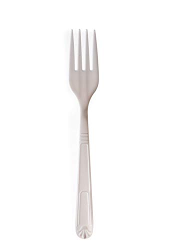 Heavy Weight Plastic Forks White 2000pcs - Disposable Cutlery Forks, Recyclable, Fork - Great for Parties, Office, BBQ, Restaurants and Togo