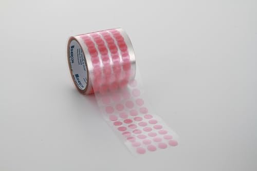 Caplugs PR00125 - PR-SH Series - Powder Peel Red Discs, Polyester Film Tape, Disc Diameter 0.125