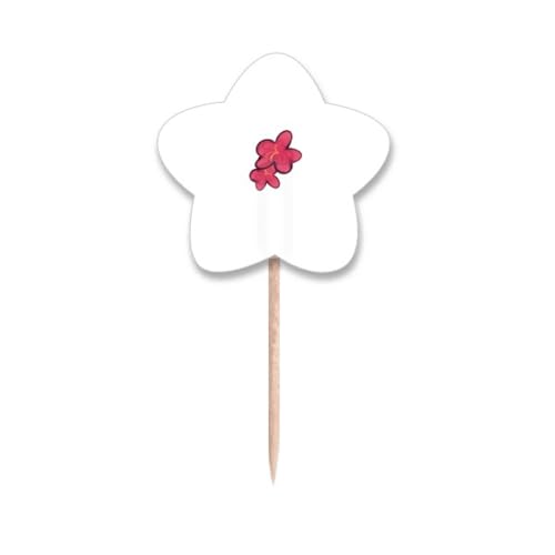 Cure-dents motif fleurs hibiscus pour éviter les buffets ternes