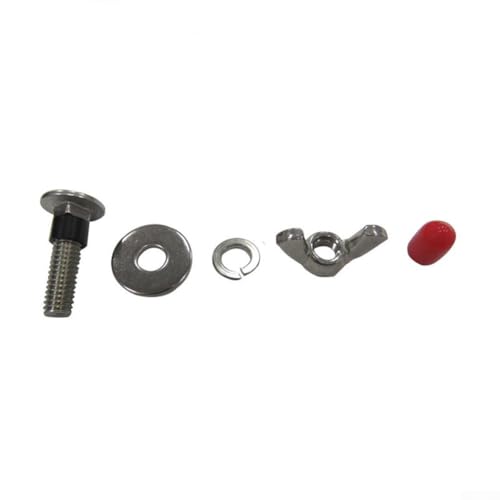 Jotekonoby Paquete de 2 pernos de placa trasera de buceo, tornillo de mariposa de acero inoxidable 316 para placa trasera de buceo técnico, alas de dona, tuercas de mariposa sumergibles de 16/5