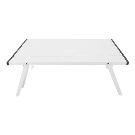 Sorandy Mesa Plegable Compacta de Aluminio, Mesa Plegable Portátil Ultraligera con Cerradura Fija, Mesa de Camping, Mesa de Playa, Campamento para Acampar, Senderismo, Mochilero, Picnic