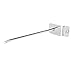 6 Inch Wall Panel Hook, 15cm Hook Wall Carrier Shop Slat Wall Panel Slat Wall Panel Hook, Safety Smooth Round Tailpipe for Slat Walls Industry