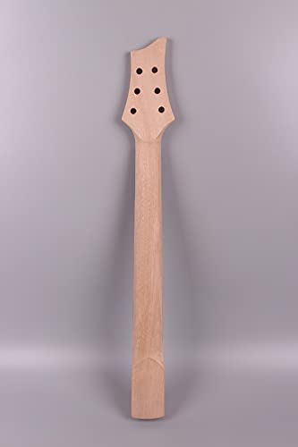 Yinfente® Electric Guitar Neck Replacement 22 Fret 25.5 Inch Rosewood Fretboard Nice Inlay Bolt On Heel Diy Guitar #TOP1