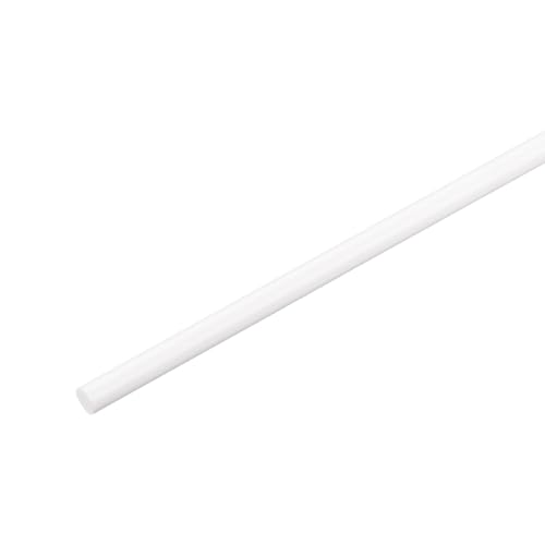 Image of MECCANIXITY ABS Plastic Rod Round Solid Bar 8mm x 500mm White for DIY Model Material, Architectural Model Making, DIY Sand Table, Pack of 1 Pcs