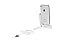Macally LDOCK Foldable L Shaped Charging Dock for iPhone 4/4S - Retail Packaging - White