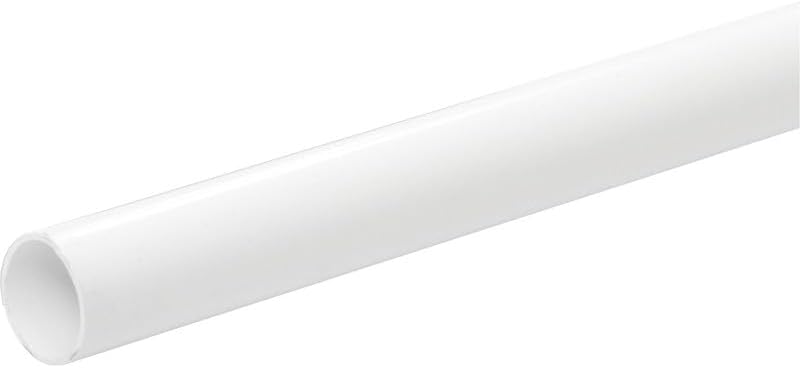 Solvent Weld Waste Pipe Fittings 32MM 40MM 50MM - Waste Pipe 1M Cut length - PVC (White, 50MM)