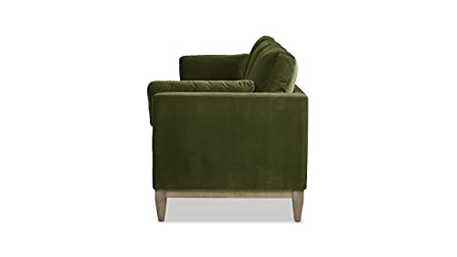 Jennifer Taylor Home Abigail 84" Modern Farmhouse Sofa, Olive Green Performance Velvet #TOP5