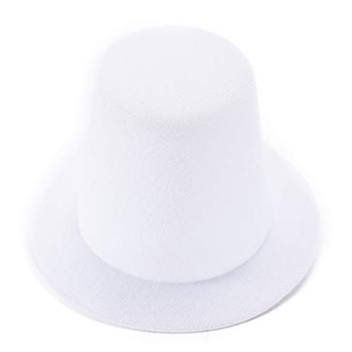 Lawliet Mini Top Tall Hat Fascinator Base Alligator Clips Millinery Craft A006 (White) #TOP27