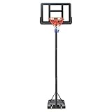 Stockage portable et basket-ball avec deux roues de transport, le stand de cerceau de basket-ball portable peut être facilement déplacé vers l'emplacement souhaité.