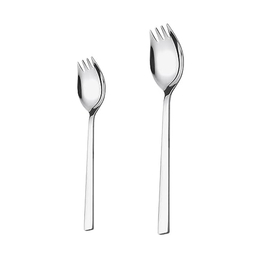 Alipis Stainless Steel Salad Forks and Spoons Set 304 Material Easy to Use and Clean