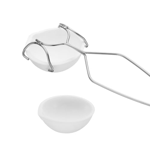 Creuset en céramique de quartz PATIKIL à haute résistance thermique avec pince