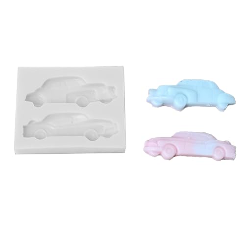 BUBEFSKD Dibujos animados lindo coche figura formas divertido y único tema de postre hacer moldes para manualidades temáticas adornos decoraciones para pasteles