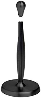 Umbra Tug One-Handed-Tear Modern Paper Towel Holder, Black