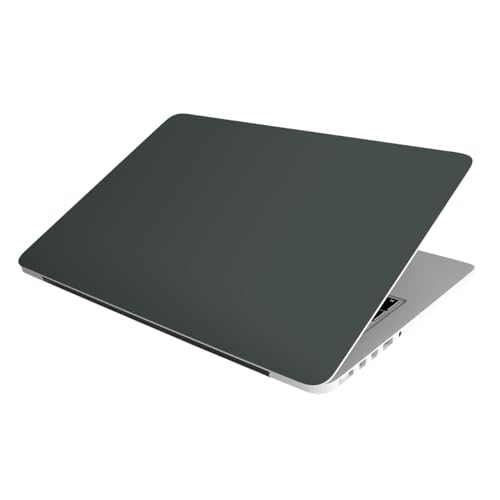 Image of Laptop Skin Stickers HD Quality Sticker for Laptops Upto 15.6 inch (Dustproof|Waterproof|Scratchproof|Reusable) - BE DRK GREY1 (2073)