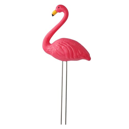 Dualoai Vogelstatue, Figur, Flamingo, Gartenstecker, Hofornament,...
