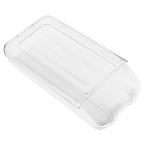Gatuida Huevera de Plástico Transparente para Frigorífico Bandeja de Huevos con Capacidad Diseño Extraíble y Fácil Limpieza Organizador de Huevos con Rodillo Automático para Rápido