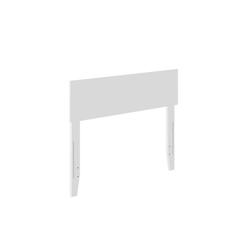 AFI, Orlando Twin Adjustable Modern Solid Wood Panel Headboard, White