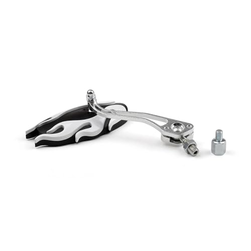 Rétroviseurs moto universels rétroviseur 8mm 10mm blanc de guidon - 4