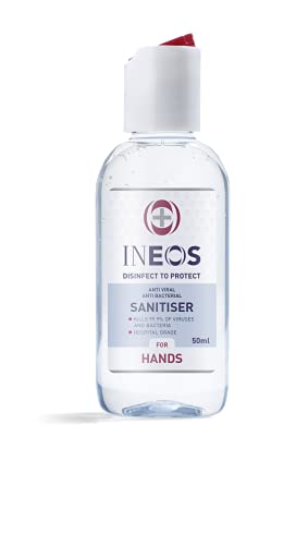 INEOS - Sanitiser Pocket Gel (50 ml) - Hand Sanitiser - Hospital Grade, Effective against 99.9% of Viruses and Bacteria