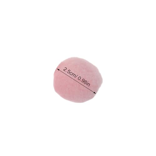 Pompones de Colores Resistentes a la Deformación de 2,5 Cm para Decoración 2