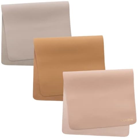 ava + oliver Vegan Leather Baby Changing Mat Bundle | Pink Grey and Tan Cover