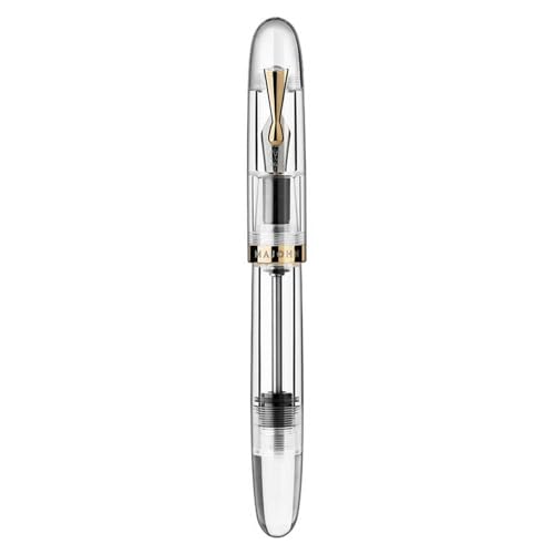 Stylo plume grande taille transparent pointe F pour ne plus fatiguer la main