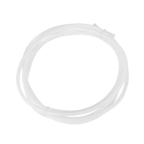 Akozon PTFE White Bowden Tube for 1.75mm Filament – Premium Quality for 3D Printers, 2 Meters in Length (1.5M)