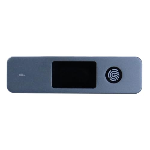 Boîtier de disque SSD M-Key externe USB-C crypté empreinte digitale pour NVMe 2280 et 2230