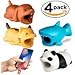 GoWith Animal Bite Cable Protector, Cable Buddies Compatible with iPhone, iPad & Smartphones | Adorable Charging Cable Bites for Extra Protection | Prevent Disconnections | 4-Pack