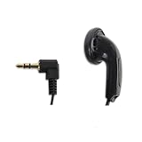 片耳イヤホン 5m 有線 フラット型 ステレオ 3.5mm L型 L字 プラグ/地デジ対応 イヤホン 片耳 [テレビ ラジオ 作業 業務 病院用など]