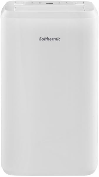 SOLTHERMIC Deshumidificador 10L/d DES10 Electrico Bajo Consumo Silencioso, Deshumificadores de Humedad Apagado Automático, Visor LED, Deposito extraíble Antihumedad,