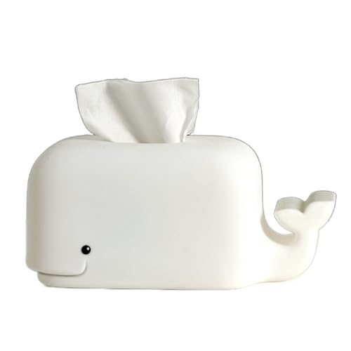 Bafnsiji Scatola per fazzoletti cosmetici in silicone, copertura per fazzoletti a forma di balena, scatola per fazzoletti per casa, bagno, tavolo, ufficio