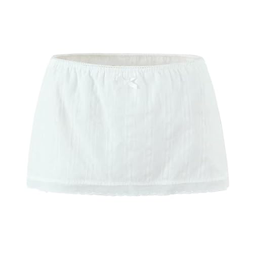 Women Summer Plaid Mini Skirt with Butterfly Bow A Line Silhouette Non Stretch Polyester Natural Waist Casual Dress